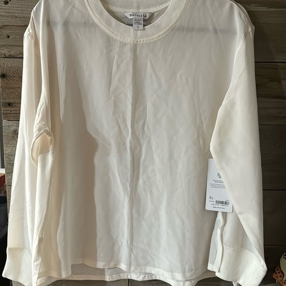 Athleta Tops - Athleta silk hybrid top size large